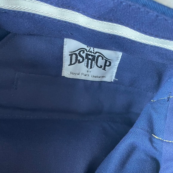 DSCP US Army Dress Blues Uniform Pants Men's Wool Blend Gold Stripe Size 35R - Picture 9 of 9